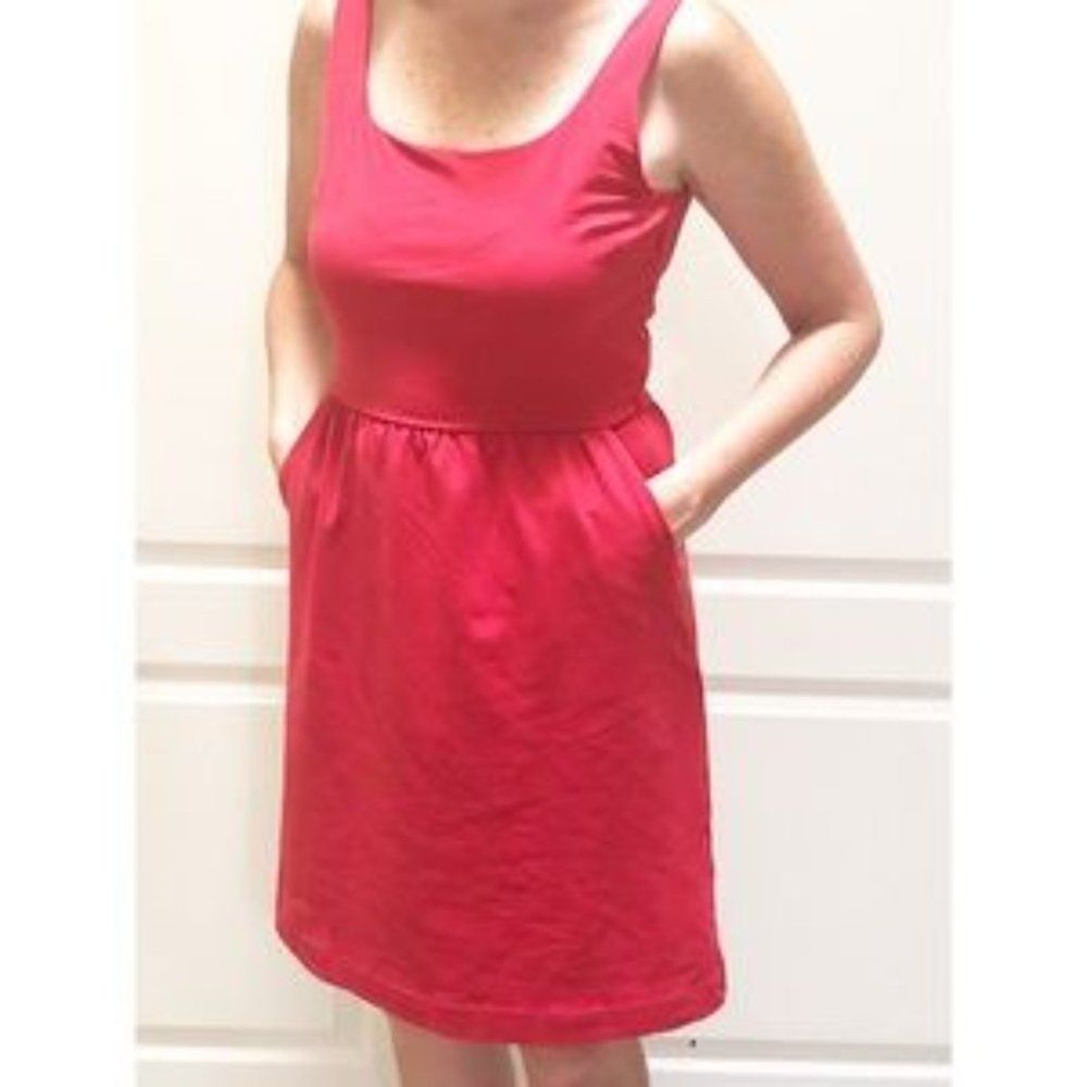 Cynthia Rowley Short Sleeve Pullover Red Fit & Flare Mini Dress (M)